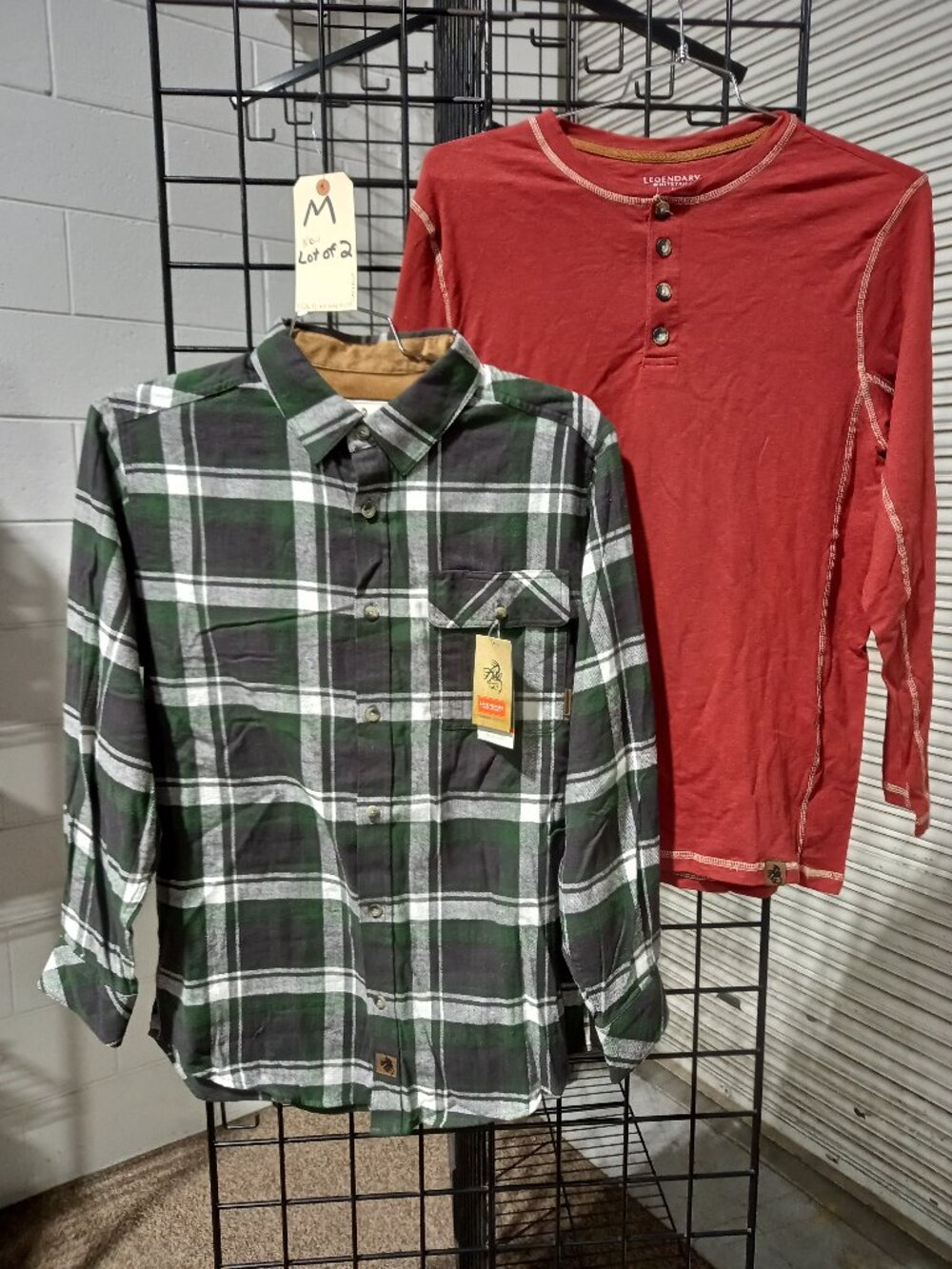 Men's Flannel + Long Sleeve Henley | Medium